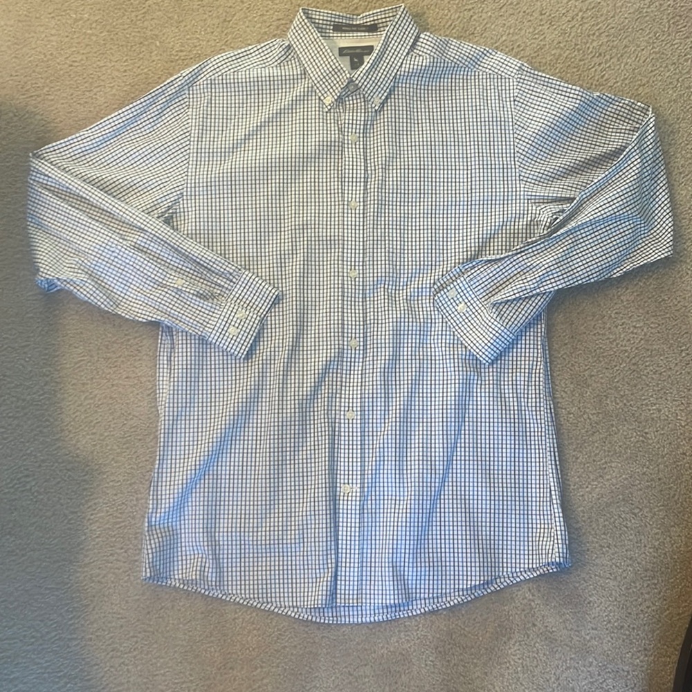 3 for $30!  Eddie Bauer Large Classic Fit Wrinkle Free Button Down Dress Shirt